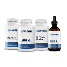 Load image into Gallery viewer, The Para Kit by CellCore — plant-based wellness bundle with botanicals and natural binders supporting balance and renewal.