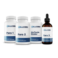 The Para Kit by CellCore — plant-based wellness bundle with botanicals and natural binders supporting balance and renewal.